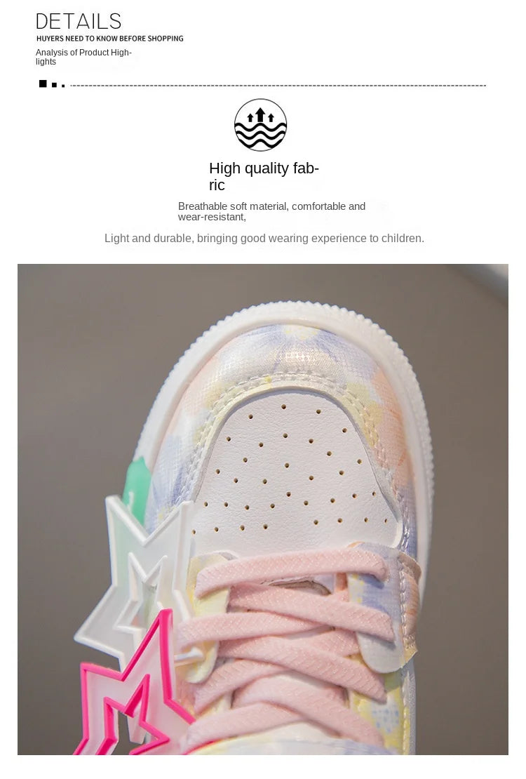 Spring Kids Shoes Fashion Classic Non-slip Children Sneakers 2024 Autumn New Walking Shoes for Girls Casual Outdoor