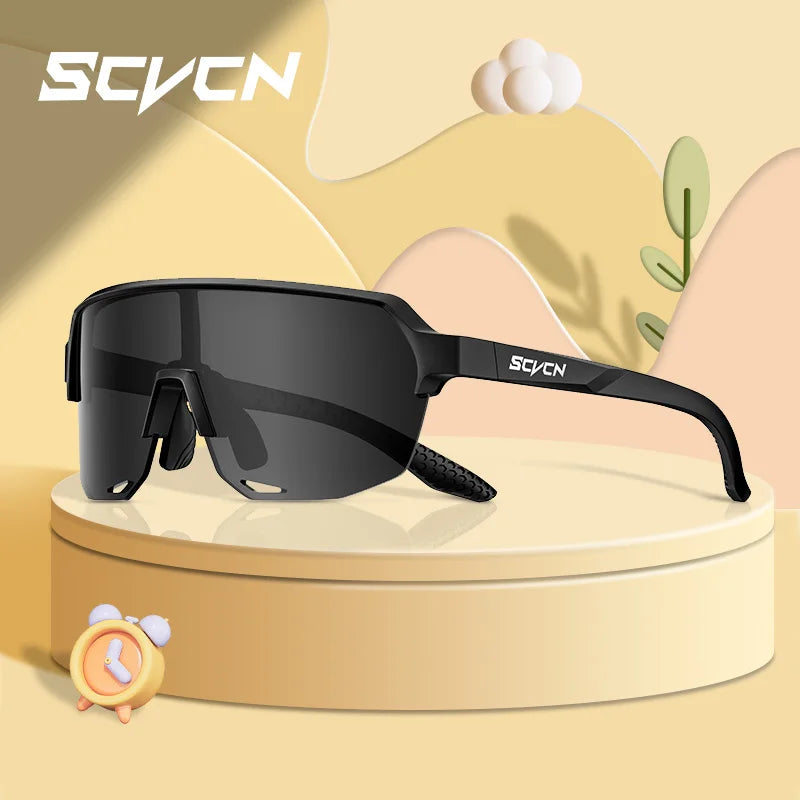 SCVCN Children Outdoor Cycling Sunglasses MTB Camping Glasses Teenager Sports Road Bike Eyewear Girls UV400 Protective Goggles