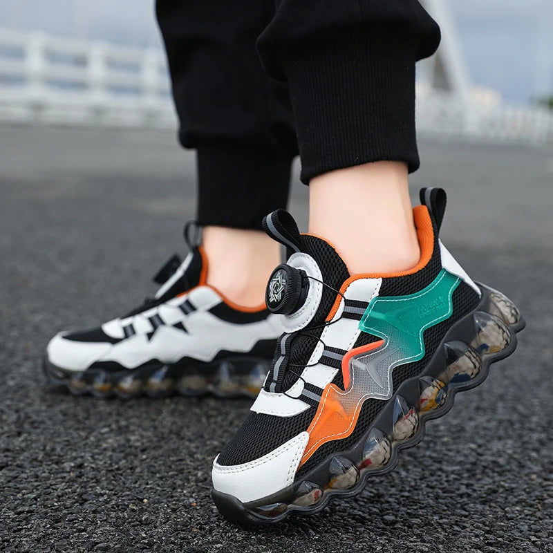 Children's Sport Shoes Boys' Fashion Running Leisure Mesh Comforthable Outdoor Kids Shoes Casual Tennis Light Sneakers Tennis