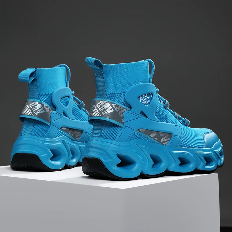 Hip-hop Sneakers Men High-tops High-street Sports Shoes Brand Designer Leisure Shoe Men Comfy Breathable Walking Shoes Male