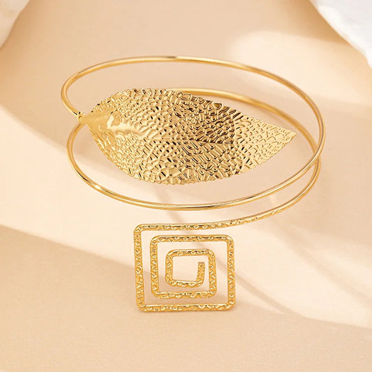 Arm Bracelet Leaf Square Chain Women Girls Gifts Fashion Jewelry Hot Sale Party Gift 2025 New Style