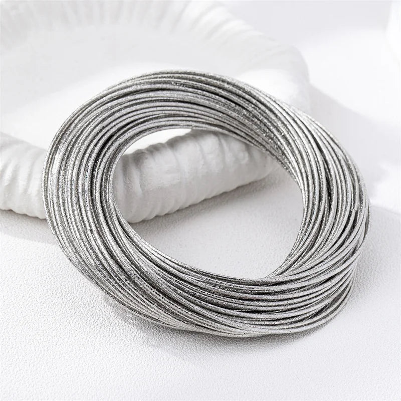 XIALUOKE European American Style Metal Multi-layer Line Wrapping Bracelet For Women Personality Catwalk Wrist Jewelry Wholesale